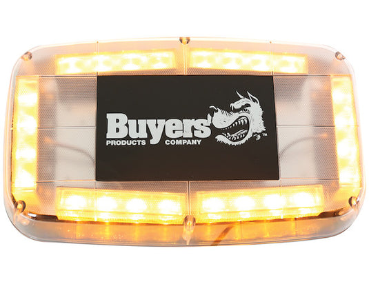 11 Inch Rectangular Multi-Mount Amber/Green LED Mini Light Bar