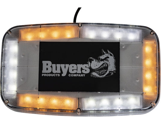 Amber/Clear 11 Inch Rectangular Multi-Mount LED Mini Light Bar
