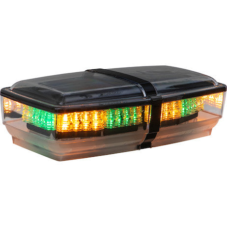 Load image into Gallery viewer, 11 Inch Rectangular Amber LED Mini Light Bar - Amber/Green
