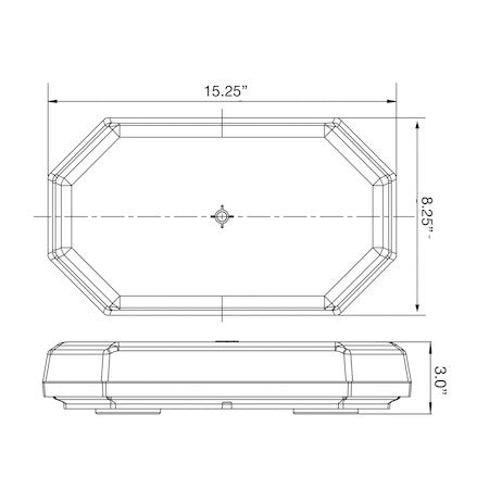 Load image into Gallery viewer, 15 Inch Octagonal LED Mini Light Bar - Amber
