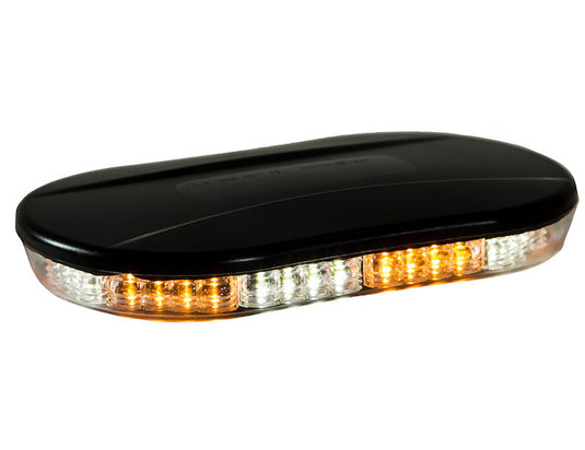 Class 1 Low Profile Oval Mini Light Bar - Amber/Clear