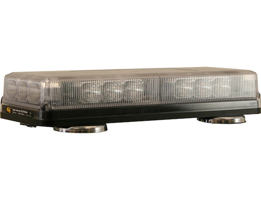 Rectangular 18 LED Mini Light Bar - Amber/Clear