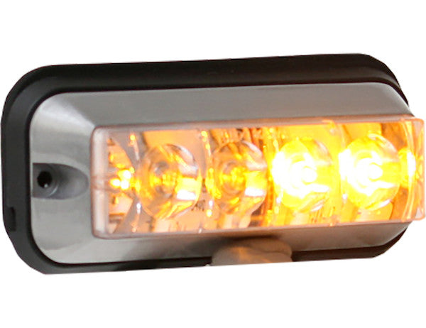 Load image into Gallery viewer, Raised 5 Inch Amber LED Strobe Light with 19 Flash Patterns
