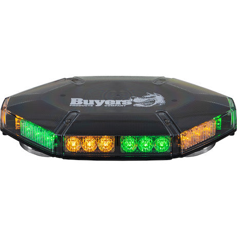Load image into Gallery viewer, Amber/Green Hexagonal 30 LED Mini Light Bar
