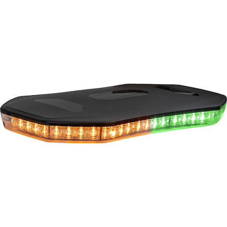 Class 1 Low Profile Hexagonal LED Mini Light Bar - Amber/Green
