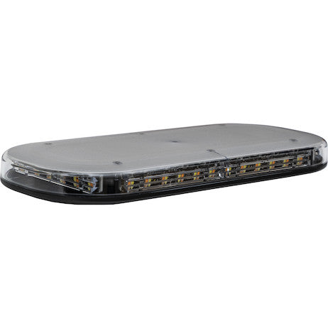 Class 1 Low Profile Oval LED Mini Light Bar - Amber/Clear