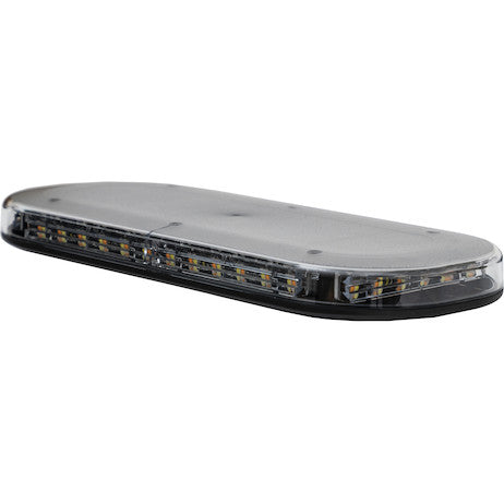 Class 1 Low Profile Oval LED Mini Light Bar - Amber/Clear