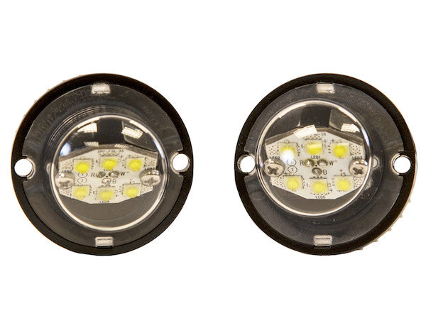 Load image into Gallery viewer, 15 Foot Clear Bolt-On Hidden Strobe Kits With In-Line Flashers With 6 LED
