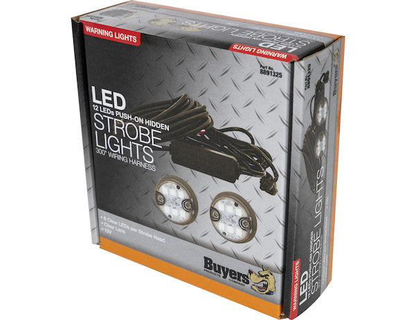 Load image into Gallery viewer, 25 Foot Clear Push-On Hideaway Strobe Kit With In-Line Flashers With 6 LED
