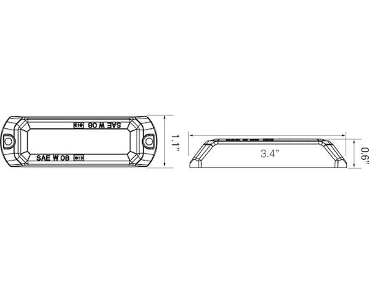 3.5 Inch Clear LED Strobe Light