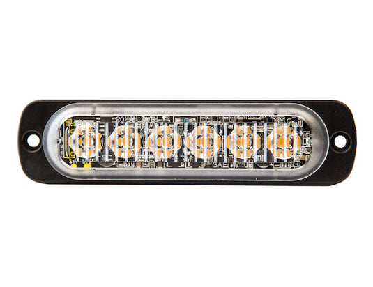 Thin 4.5 Inch Blue Horizontal LED Strobe Light