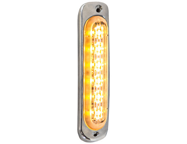 Load image into Gallery viewer, Thin 4.5 Inch Amber Vertical LED Strobe Light
