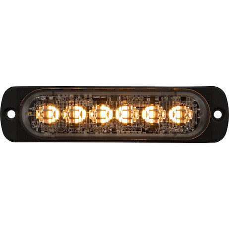 Load image into Gallery viewer, Amber/Red Dual Color Thin 4.5 Inch Wide LED Strobe Light
