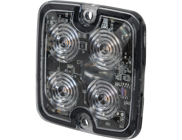 Load image into Gallery viewer, Ultra Thin Square 2 Inch LED Strobe Light - Amber
