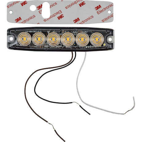 Ultra Thin 5 Inch Amber LED Strobe Light