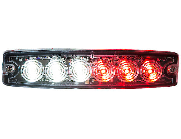 Load image into Gallery viewer, Ultra Thin 5 Inch Clear/Red LED Strobe Light
