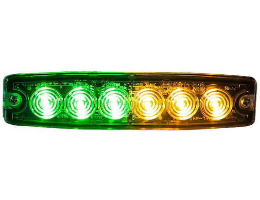 Ultra Thin 5 Inch Green/Amber LED Strobe Light
