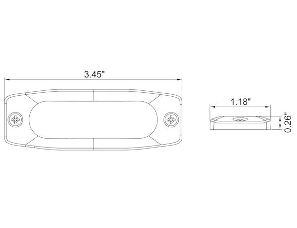 Load image into Gallery viewer, Ultra Thin 3.5 Inch Green LED Strobe Light

