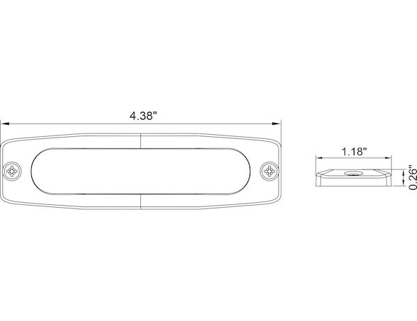 Load image into Gallery viewer, Ultra Thin 4.5 Inch Amber/Clear LED Strobe Light
