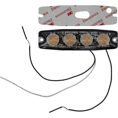 Ultra Thin 4.5 Inch Amber LED Strobe Light