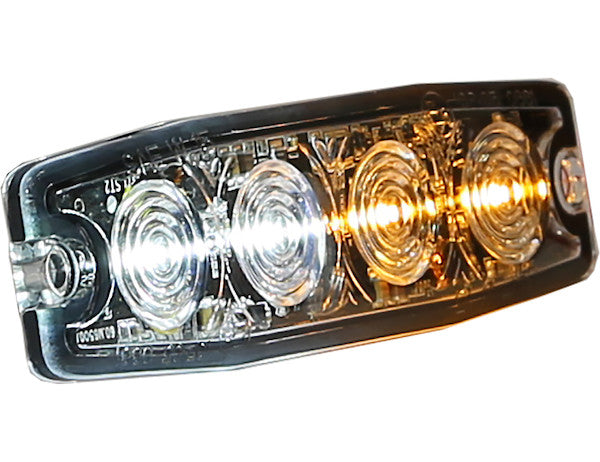 Load image into Gallery viewer, Ultra Thin 4.5 Inch Amber/Clear LED Strobe Light
