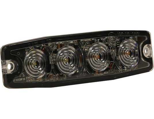 Ultra Thin 4.5 Inch Amber/Clear LED Strobe Light