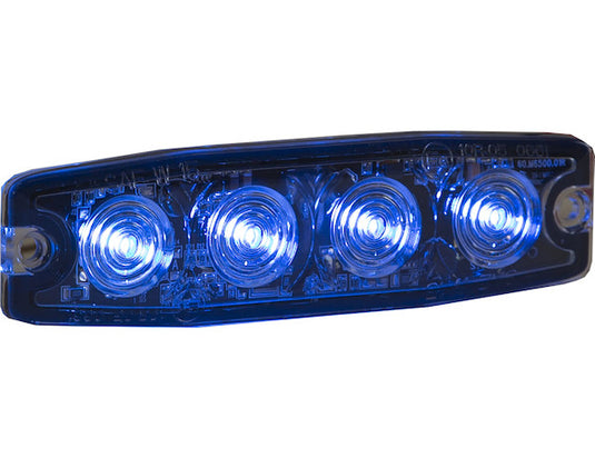 Ultra Thin 4.5 Inch Blue LED Strobe Light