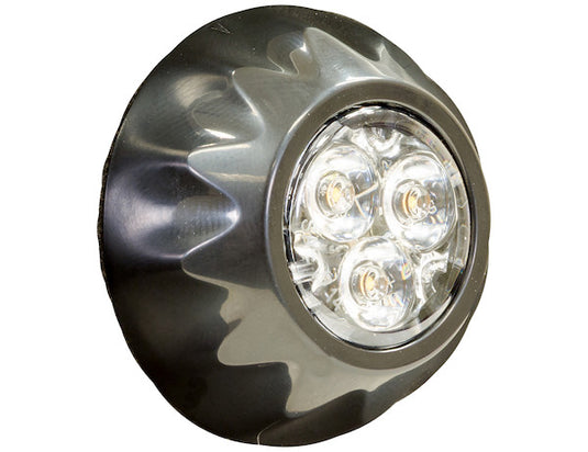 Amber Surface/Recess Mount Round LED Strobe Light