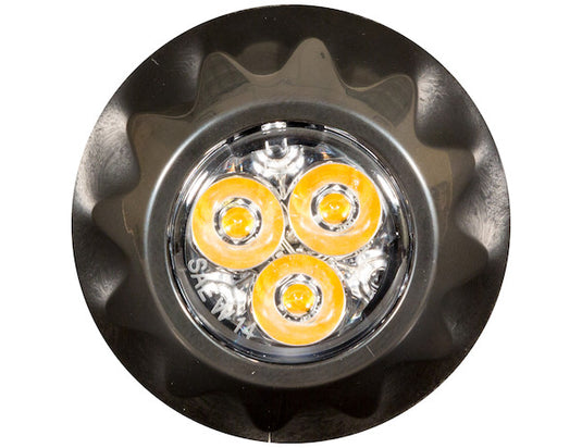 Amber Surface/Recess Mount Round LED Strobe Light