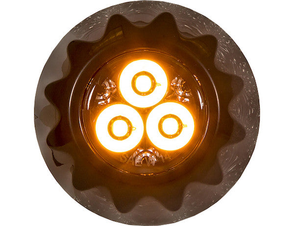 Load image into Gallery viewer, Amber Surface/Recess Mount Round LED Strobe Light
