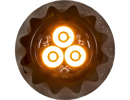 Amber Surface/Recess Mount Round LED Strobe Light