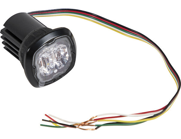 Load image into Gallery viewer, 1.5 in. Flush/Surface Mount Amber/Clear LED Strobe Light
