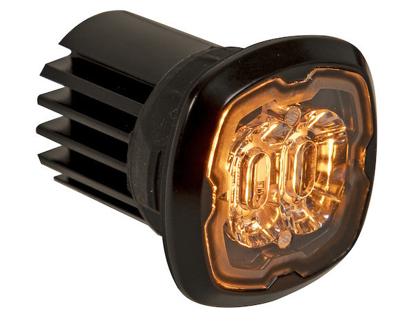 Load image into Gallery viewer, 1.5 in. Flush/Surface Mount Amber/Clear LED Strobe Light
