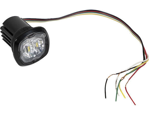 Load image into Gallery viewer, 1.5 in. Flush/Surface Mount Amber/Clear LED Strobe Light
