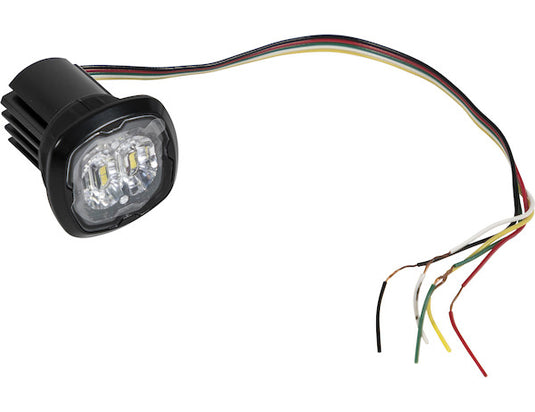 1.5 in. Flush/Surface Mount Amber/Clear LED Strobe Light