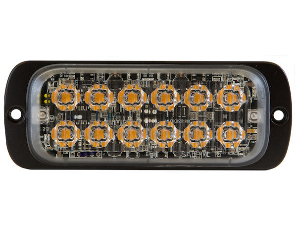 Load image into Gallery viewer, Thin Dual Row 4.5 Inch Amber/Clear LED Strobe Light
