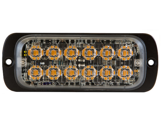 Thin Dual Row 4.5 Inch Amber LED Strobe Light