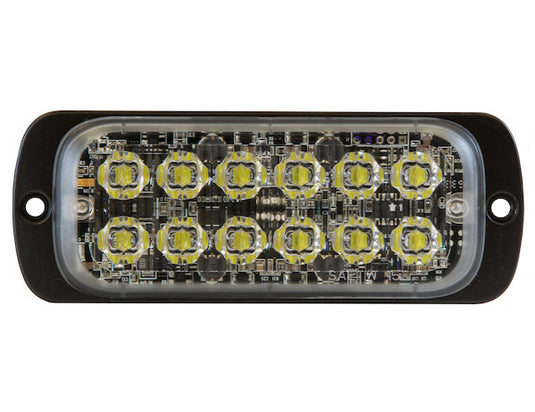 Thin Dual Row 4.5 Inch Clear LED Strobe Light