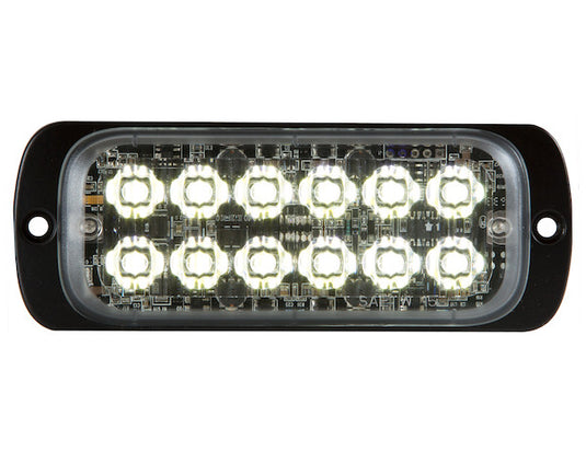 Thin Dual Row 4.5 Inch Clear LED Strobe Light