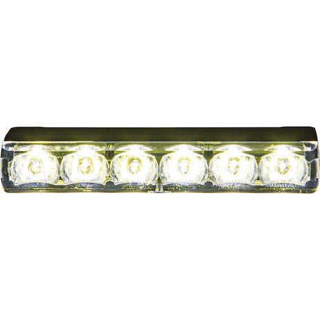 Narrow Profile 3.5 Inch Amber/Clear LED Strobe Light