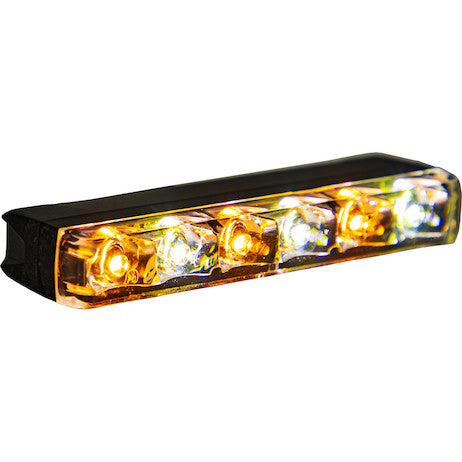 Load image into Gallery viewer, Narrow Profile 3.5 Inch Amber/Clear LED Strobe Light
