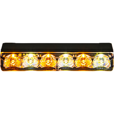 Narrow Profile 3.5 Inch Amber/Clear LED Strobe Light