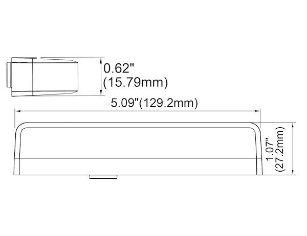 Load image into Gallery viewer, Ultra Bright Narrow Profile Green/Amber LED Strobe Light
