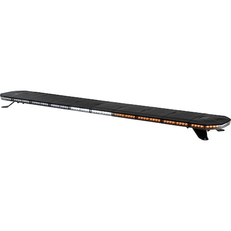 60 Inch Amber/Clear LED Light Bar with Warning / Clear Take Downs & Alley Lights