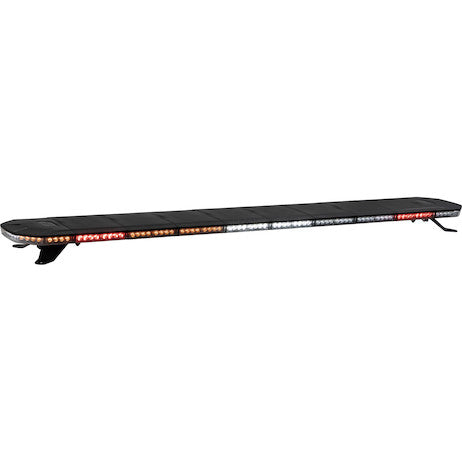 60 Inch Amber/Clear LED Light Bar with Warning / Clear Take Downs & Alley Lights / Rear Facing Turn Signals