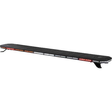 60 Inch Amber/Clear LED Light Bar with Warning / Clear Take Downs & Alley Lights / Rear Facing Turn Signals