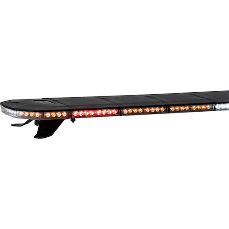 60 Inch Amber/Clear LED Light Bar with Warning / Clear Take Downs & Alley Lights / Rear Facing Turn Signals