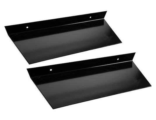 Replacement Black Powder Coat Under Tailgate Spill Shield Pair
