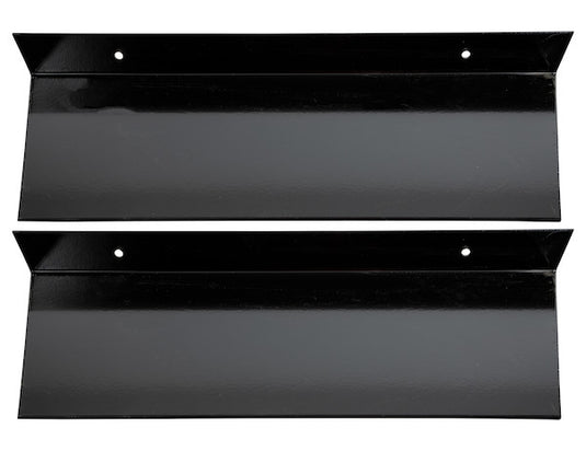Replacement Black Powder Coat Under Tailgate Spill Shield Pair