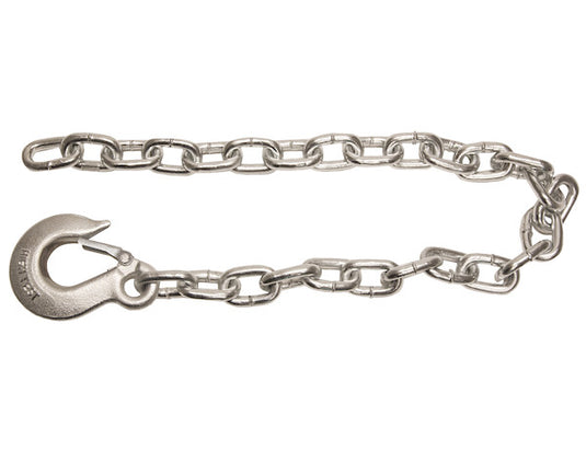 3/8x35 Inch Class 4 Trailer Safety Chain With 1 Forged Eye Slip Hook-30 Proof - Absolute Autoguard